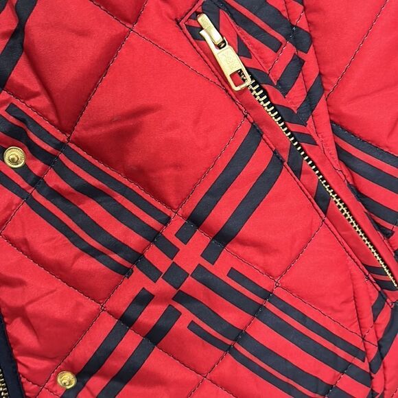 Crown & Ivy Red & Black Plaid Puffer Vest(Size Small) - Picture 5 of 7